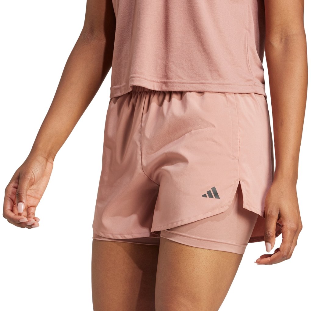adidas AEROREADY Made for Training Minimal 2-In-1 Shorts Women - warm clay/black JN1365
