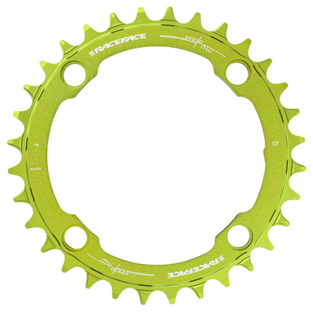 Race Face Narrow Wide Chainring - 4 Bolt - 104mm - green
