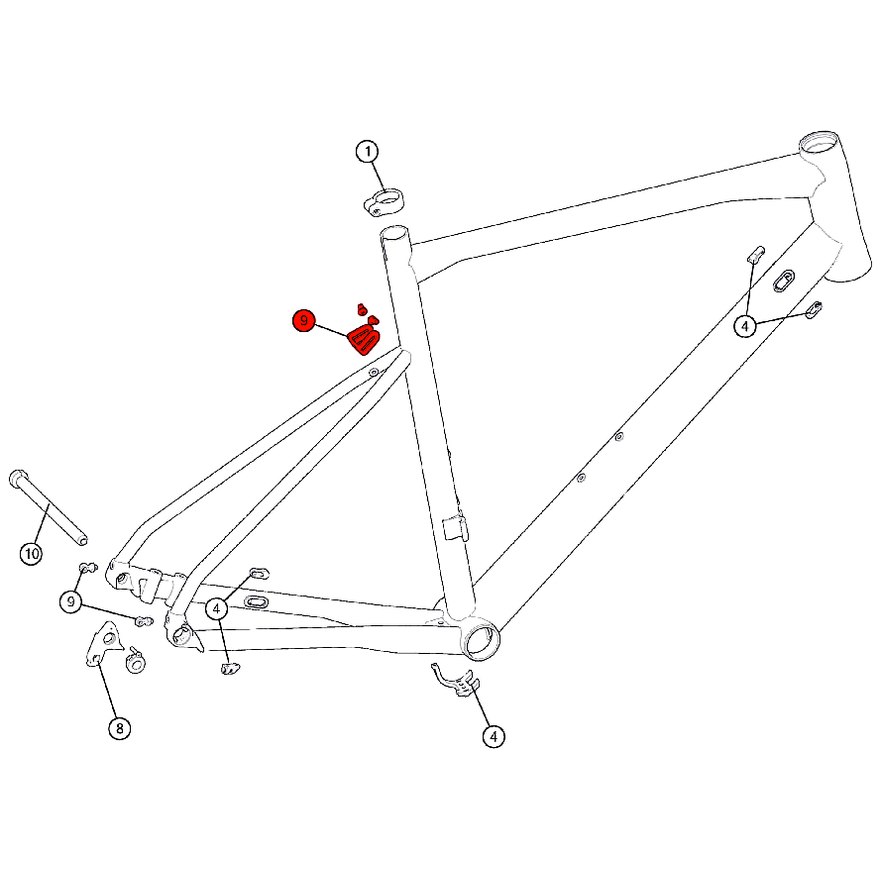 BMC Fender Mount for Roadmachine 03 (as from 2017) - 300680