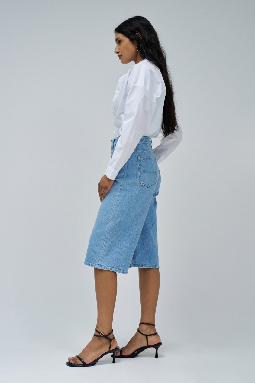 CULOTTE IN LIGHTDENIM