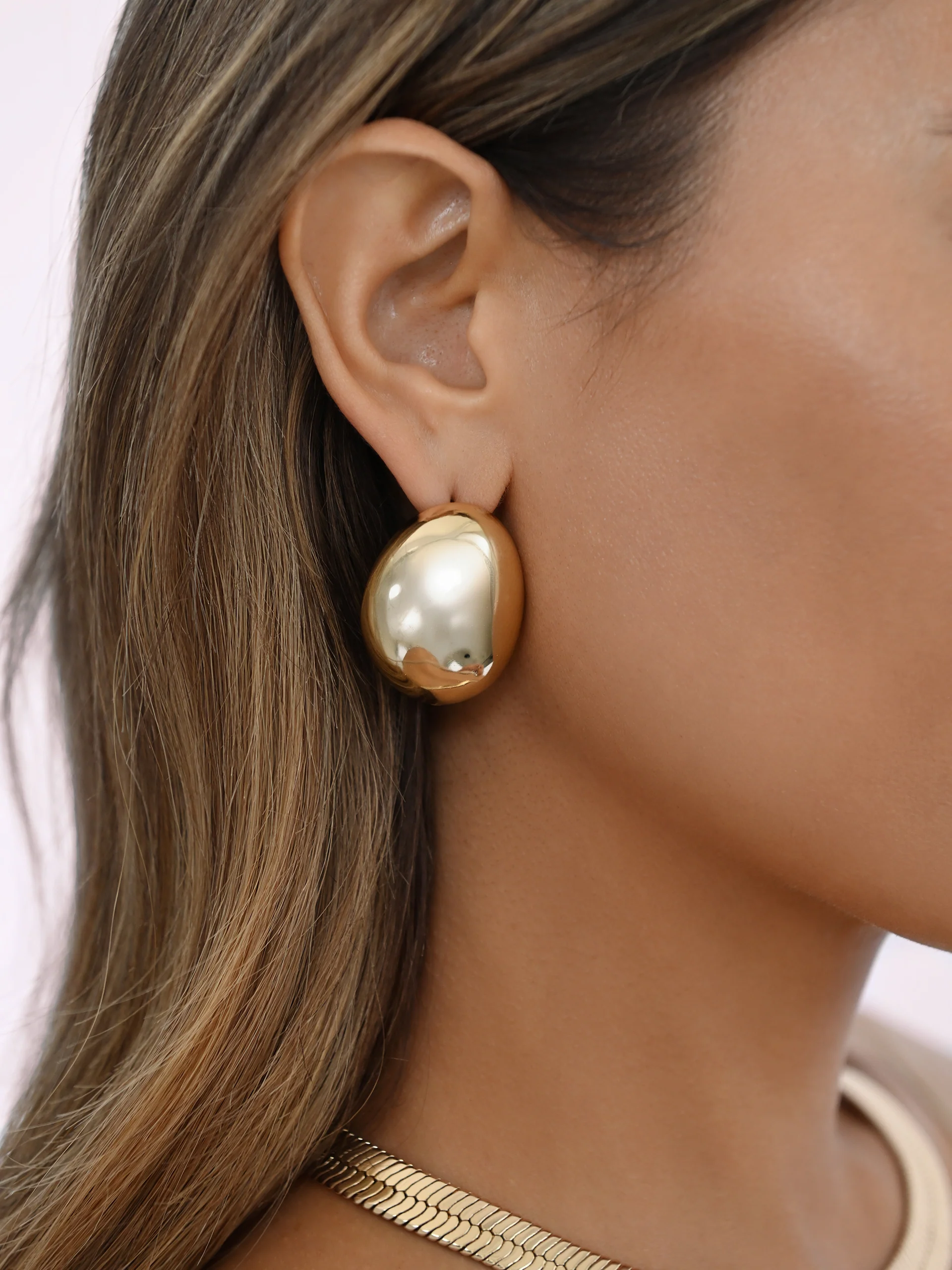 Smooth Pebble Earrings
