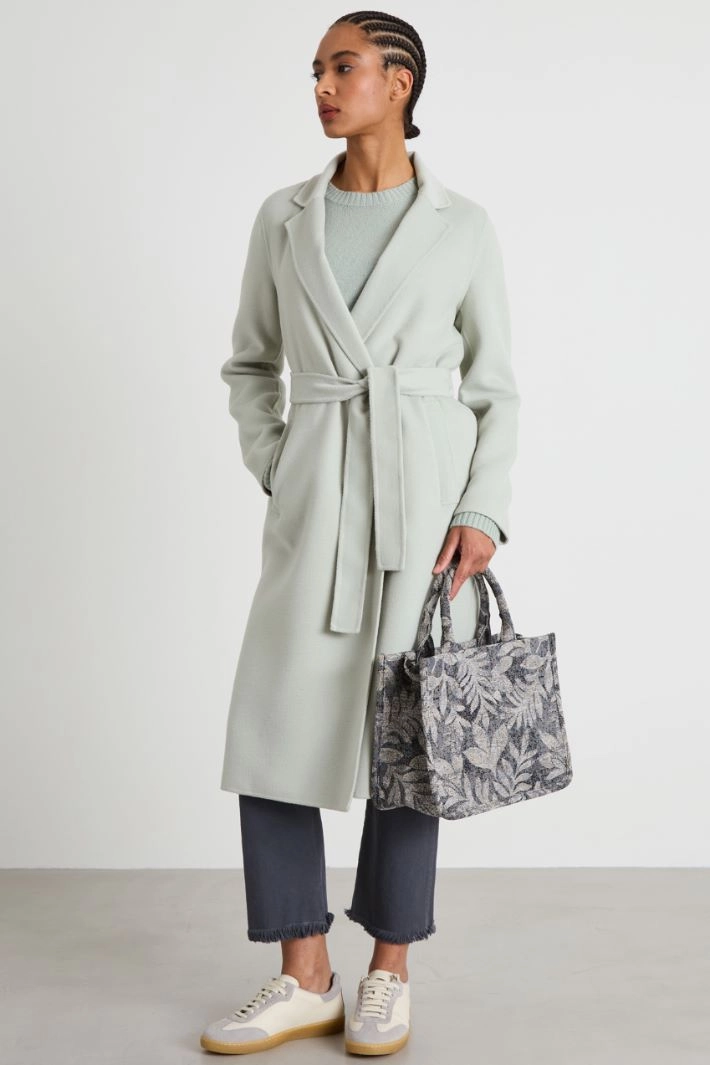 Belted coat - SAGE