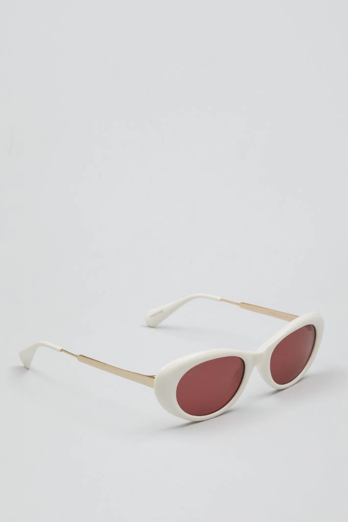Oval sunglasses - WHITE GOLD