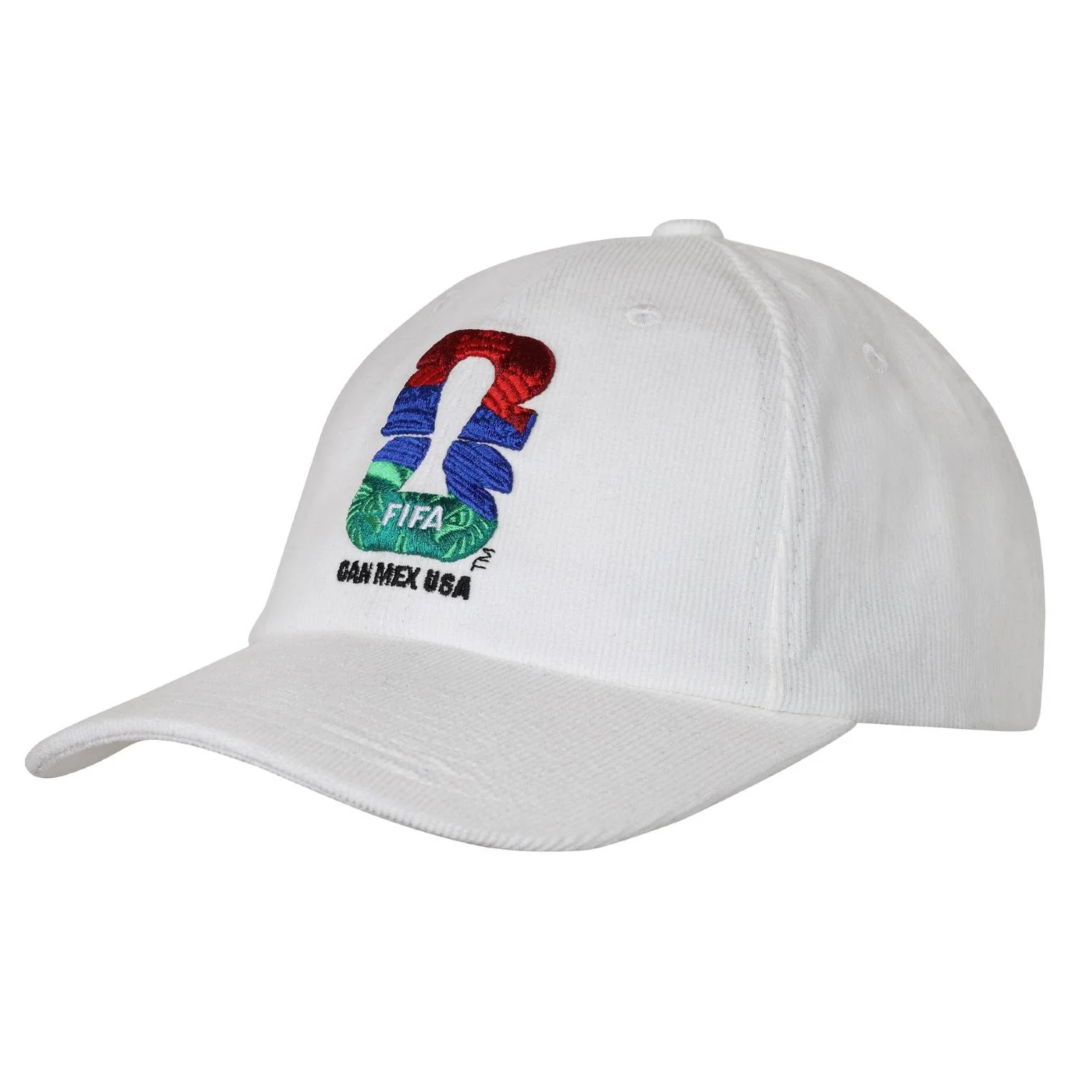 2026 Soccer Fan Collection Continent Emblem White Cap