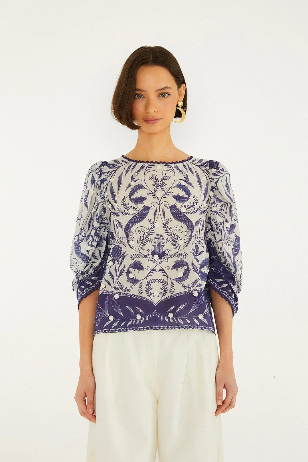 Off-White Nina 3d Flowers Blouse