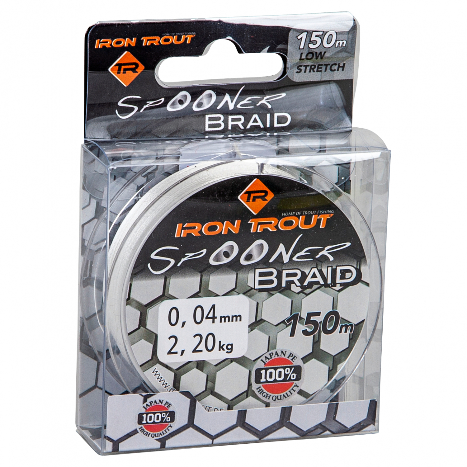 Iron Trout Fishing Line Spooner Braid (white, 150m)