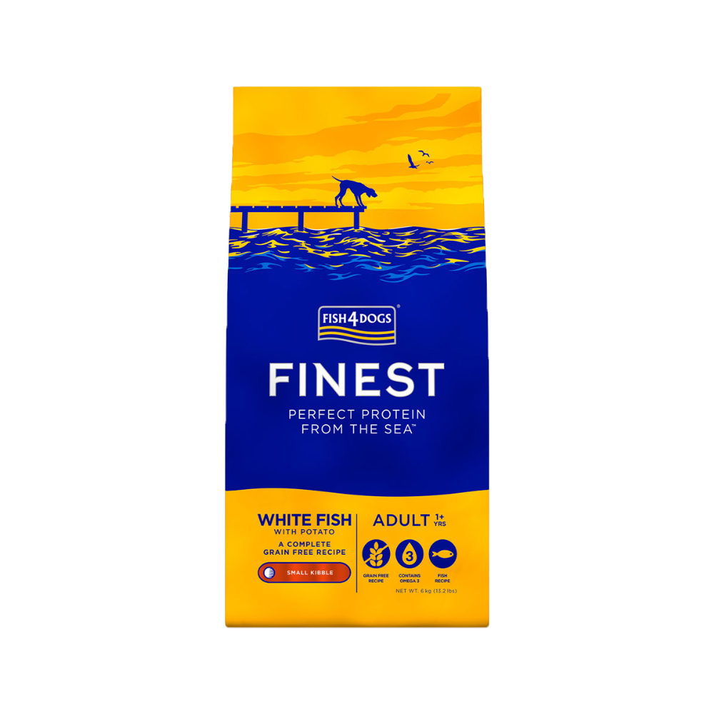 Fish4Dogs Finest Adult Complete - Whitefish Large Kibble - 12 kg