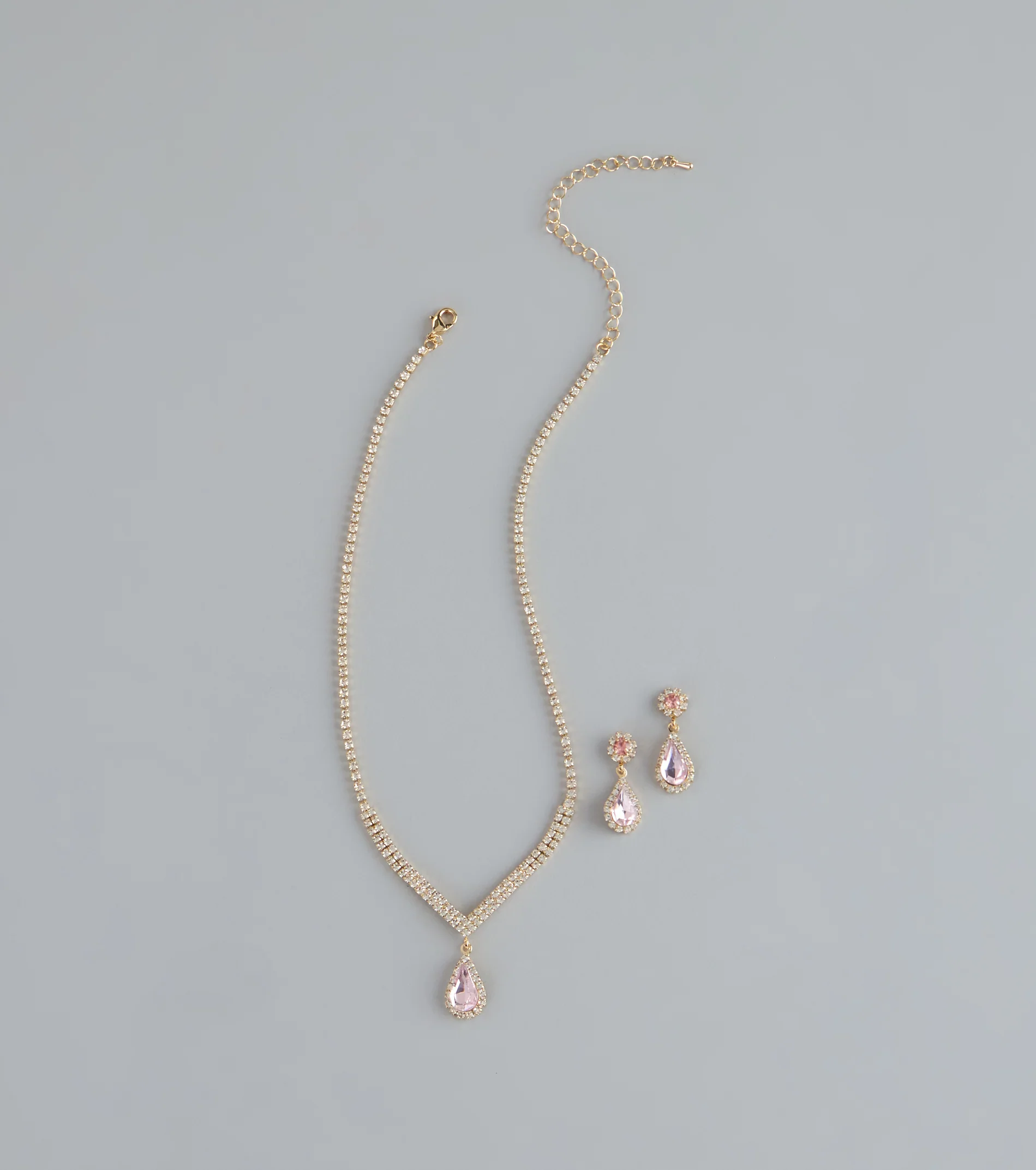Sweet Luxe Rhinestone Jewelry Set