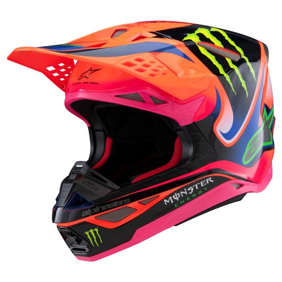 Casque cross Alpinestars SUPERTECH S-M10 - DEEGAN 2025 - Orange / VioletRef : AP3388