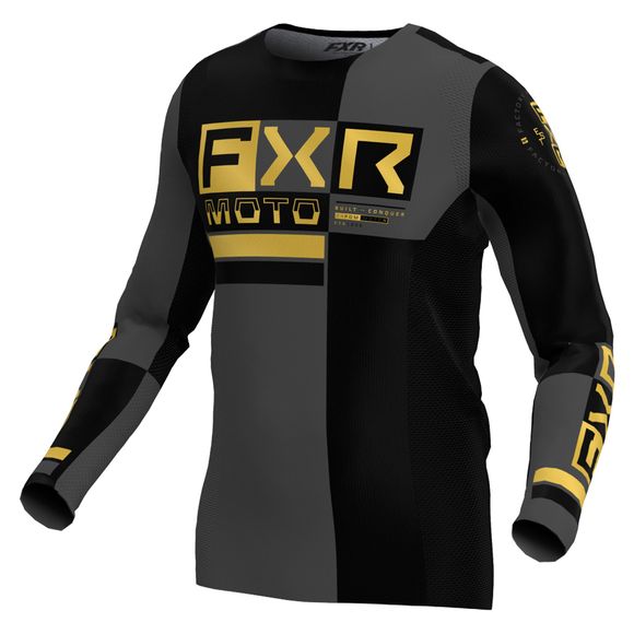 Cross fxr pro battalion 2024 mx jersey - black / yellowRef: FXR0566