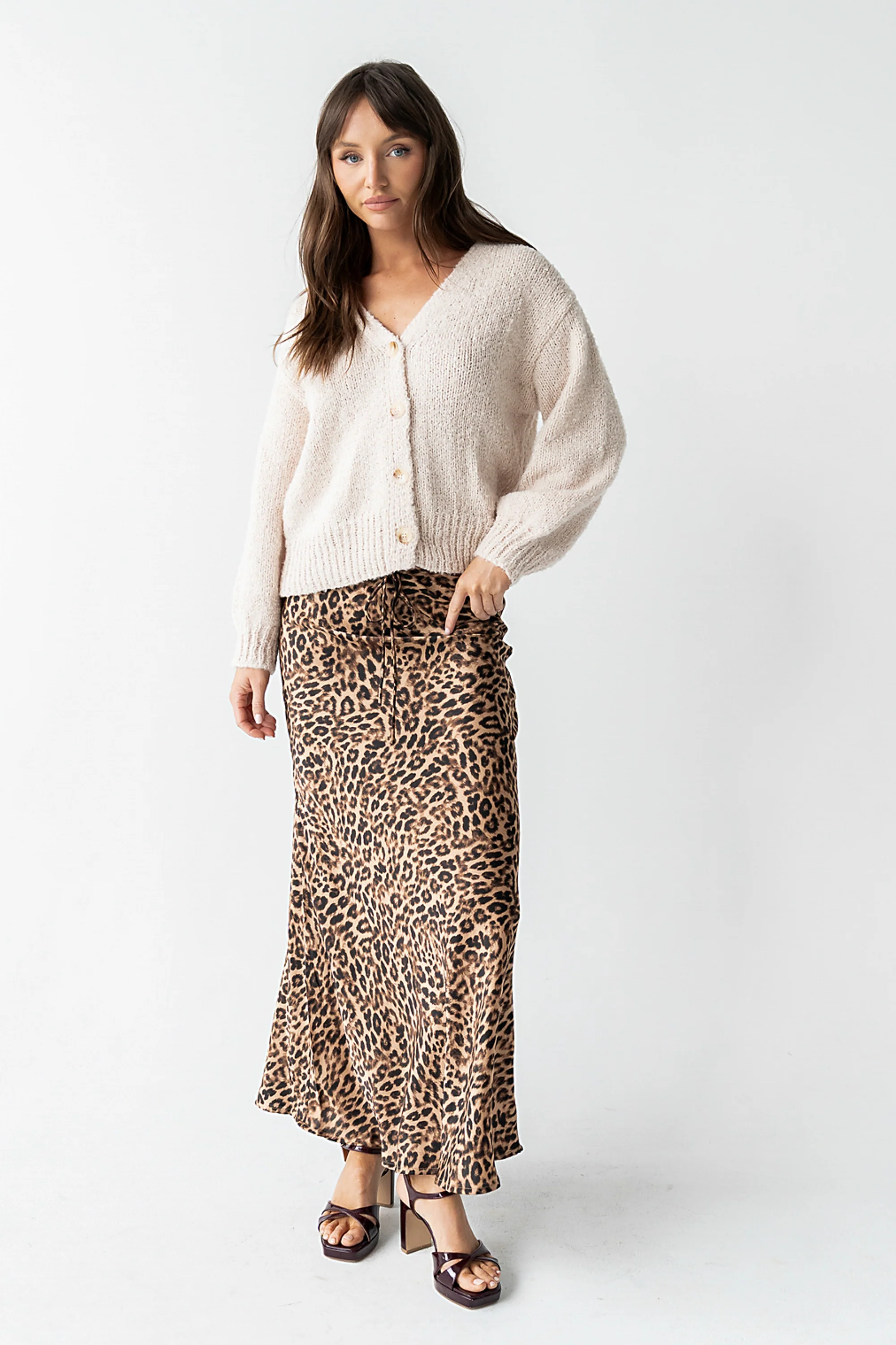 Markie Knit Cardigan in Cream