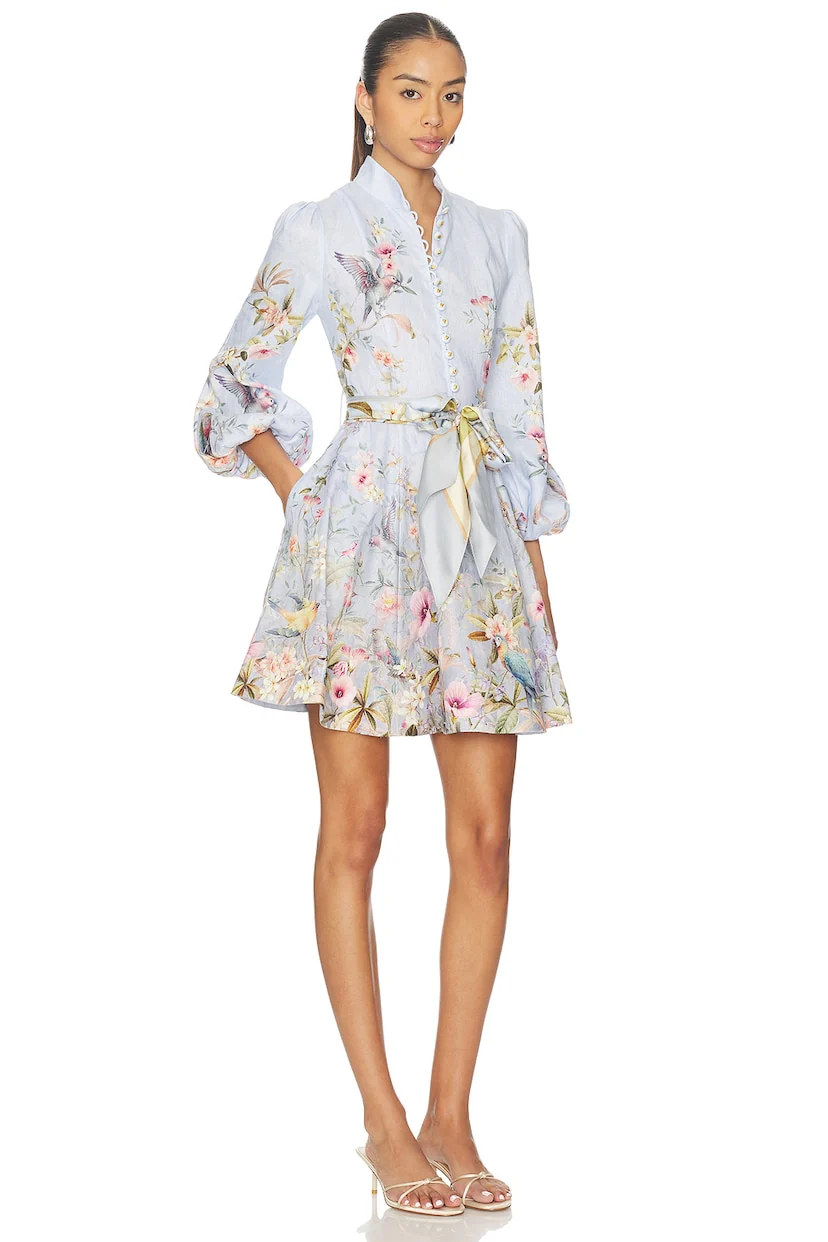 Rebellion Button Mini Dress