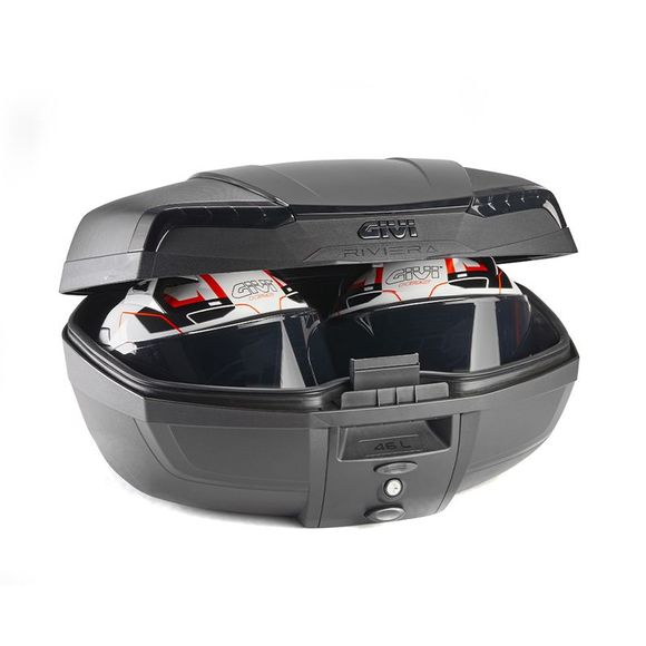 Top case Givi E46NB RIVIERA BLACK EDITION MONOLOCK (46 Litres) Universel - NoirRef : GI2310 / E46NB