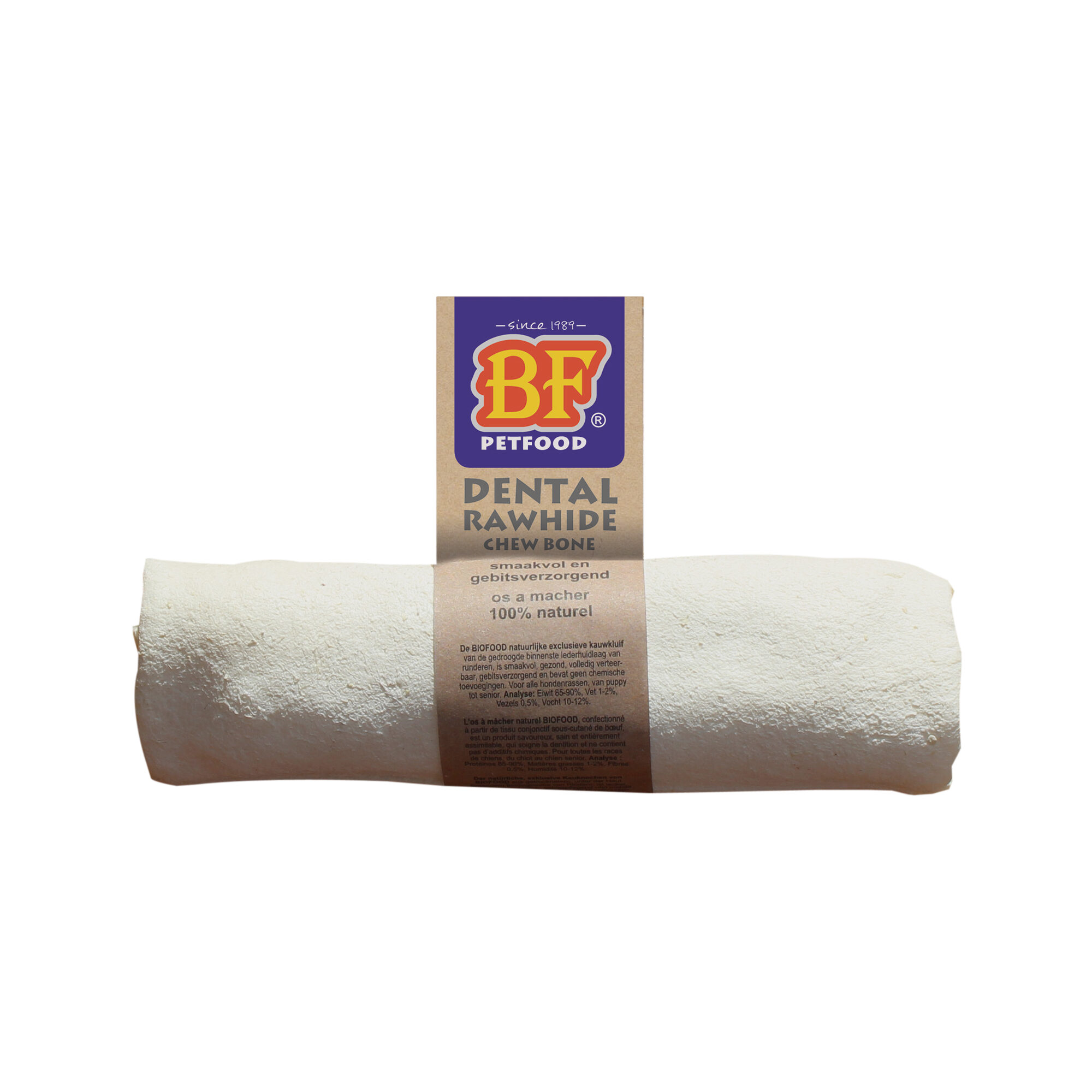 Biofood Chew Bone Rawhide Dental - Roll - Large - 3 x 1 Piece