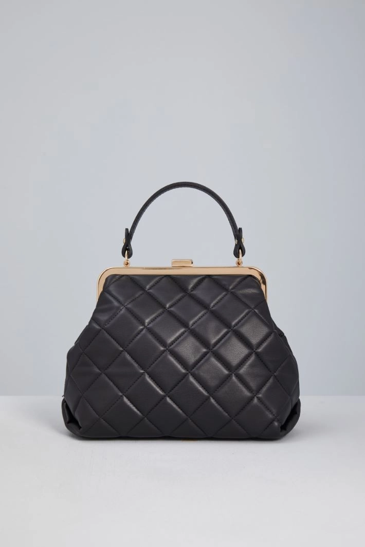 Quilted clutch - BLACK