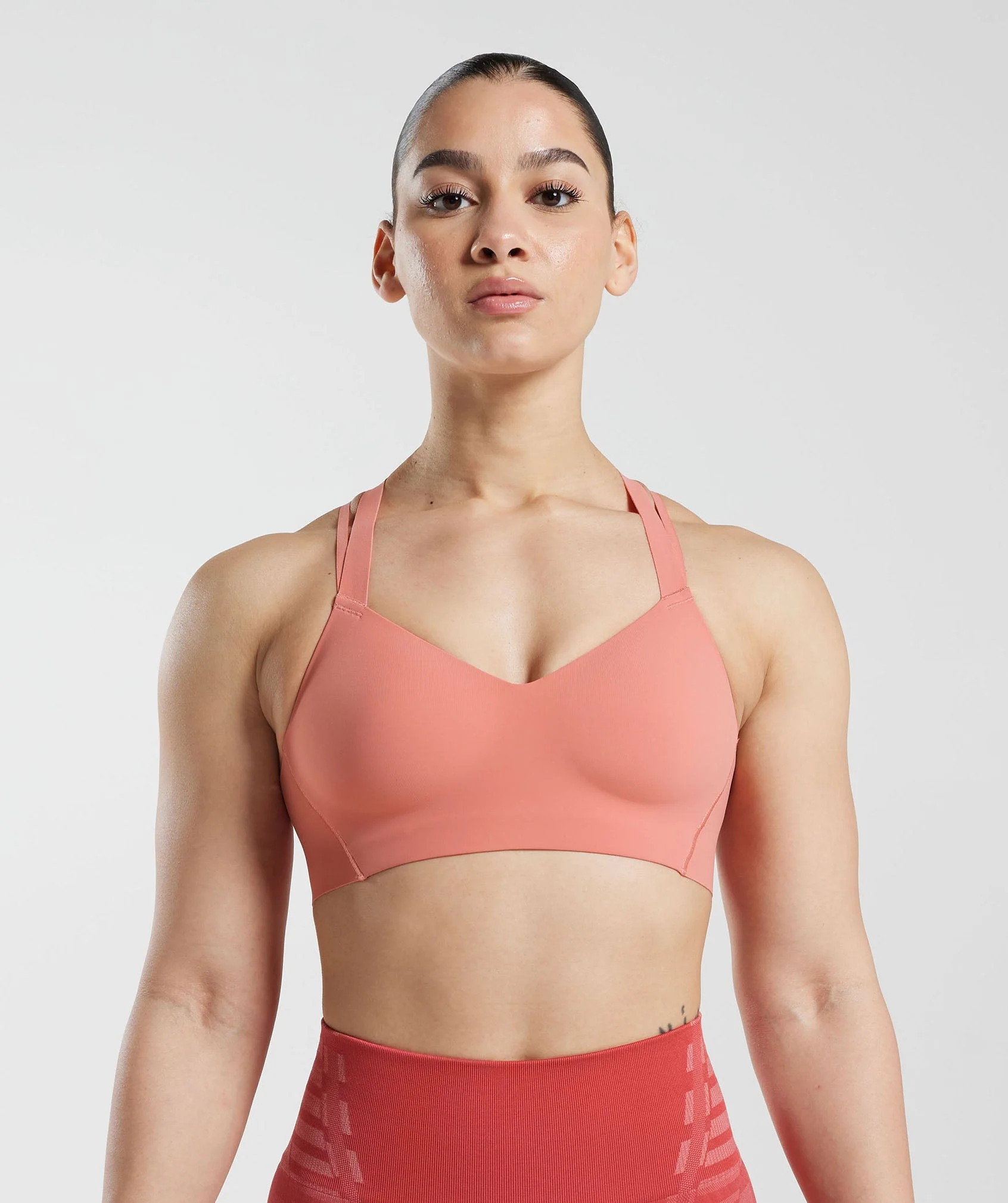 Apex Limit Sports Bra Terracotta Pink