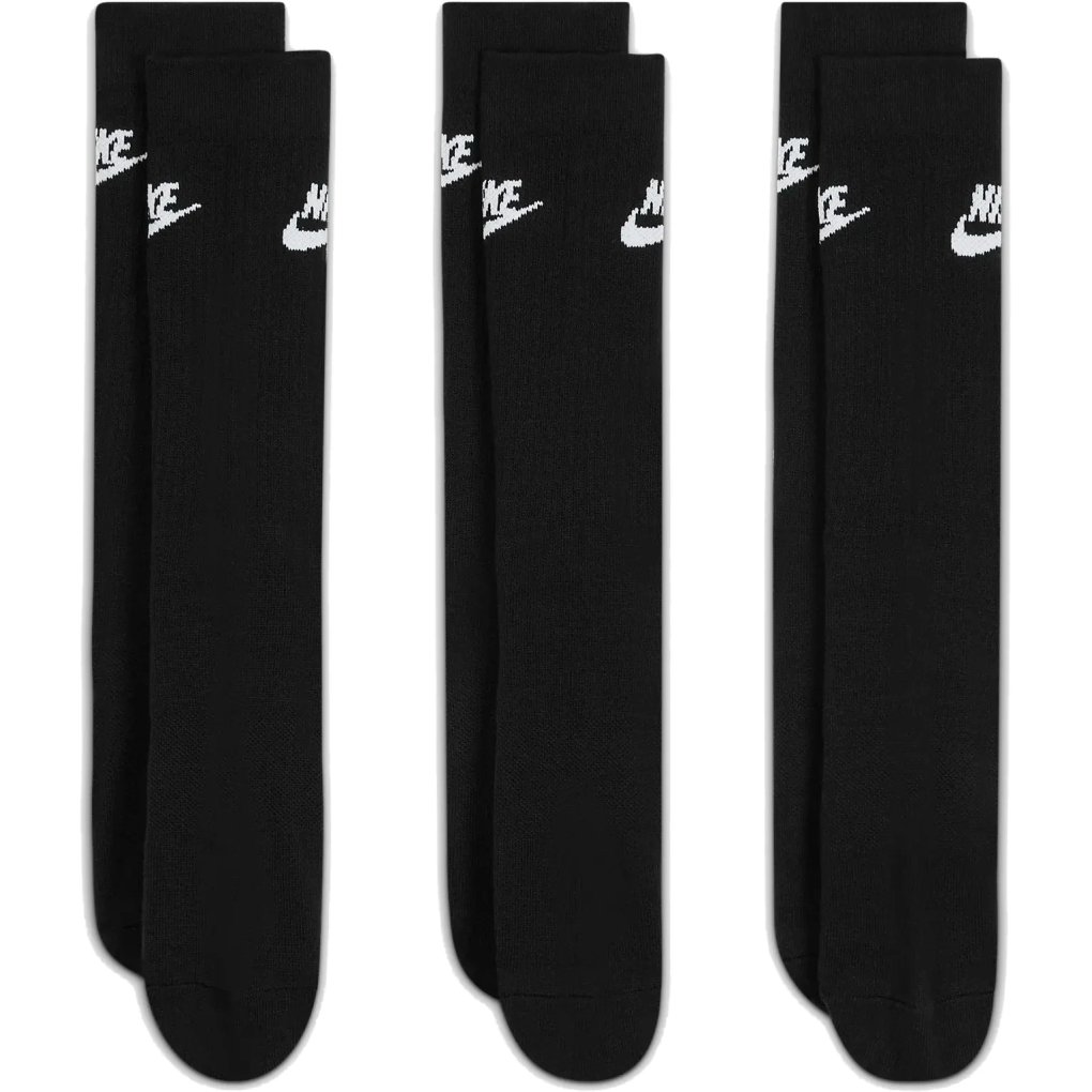 Nike Sportswear Everyday Essential Crew Socks (3 Pairs) - black/white DX5025-010