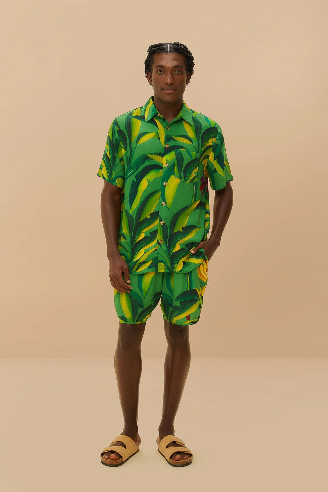 Green Banana Aquarela  Shorts