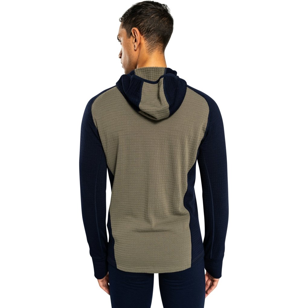 Ulvang Peak Field Hooded Full Zip Midlayer Men - Navy Blue/Bungee Grey