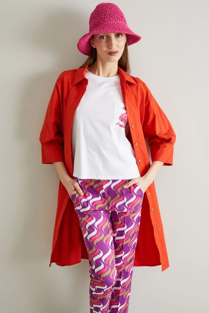 Textile paper cloche hat - FUCHSIA