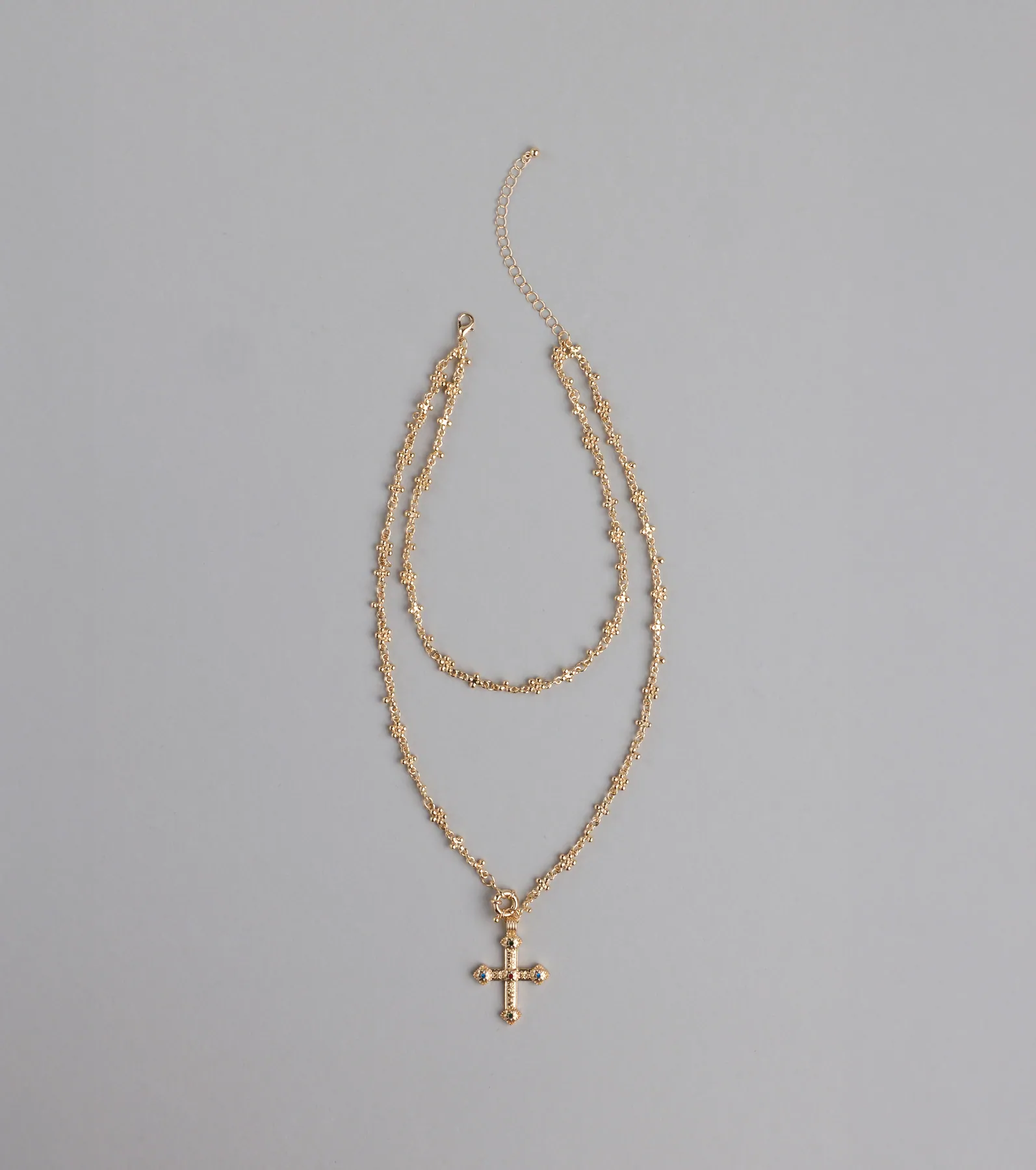 True Grace Layered Cross Necklace