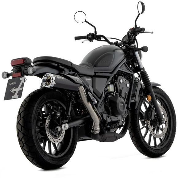Silencieux Arrow REBEL DARK NICHROM DARK - GrisHONDA 500 CL 500 - 2023 - 2024Ref : AW0066
