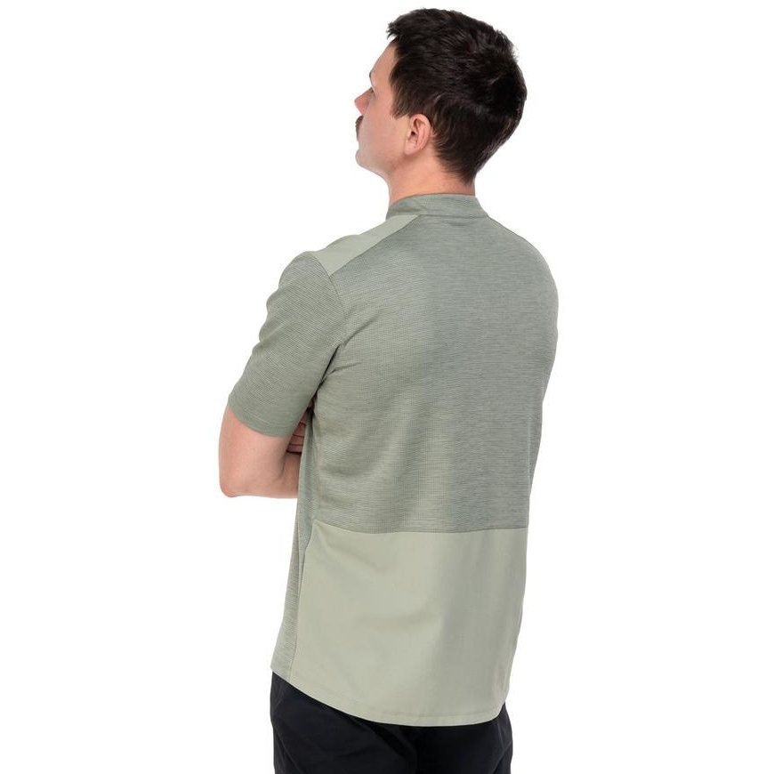 CUBE CMPT Half Zip Short Sleeve Jersey Men - green