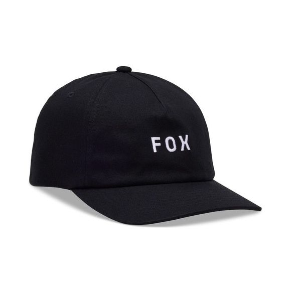 Fox WORDMARK ADJUSTABLE Cap - Black / WhiteRef: fx4803 / 31637-018-os