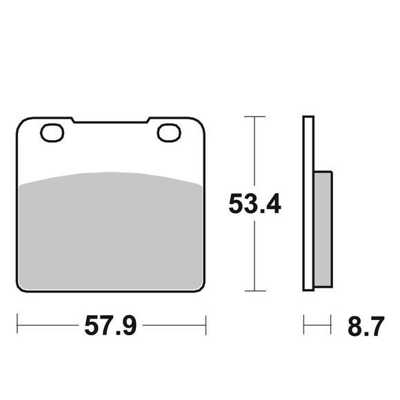 SBS 577HF Organic Front/Rear Brake Pads (Depending on Model)Ref : 577HF / 577000
