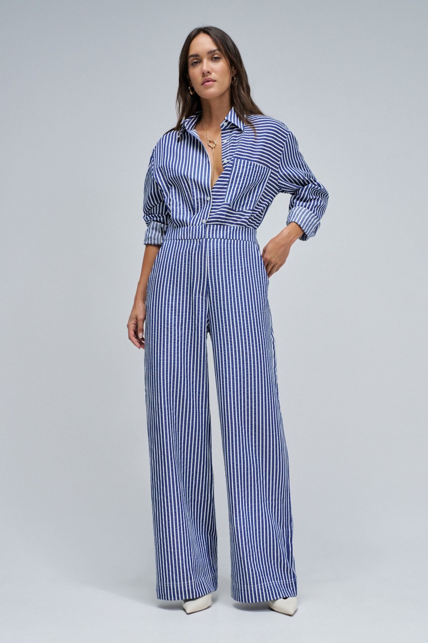 STRIPED JUMPSUIT