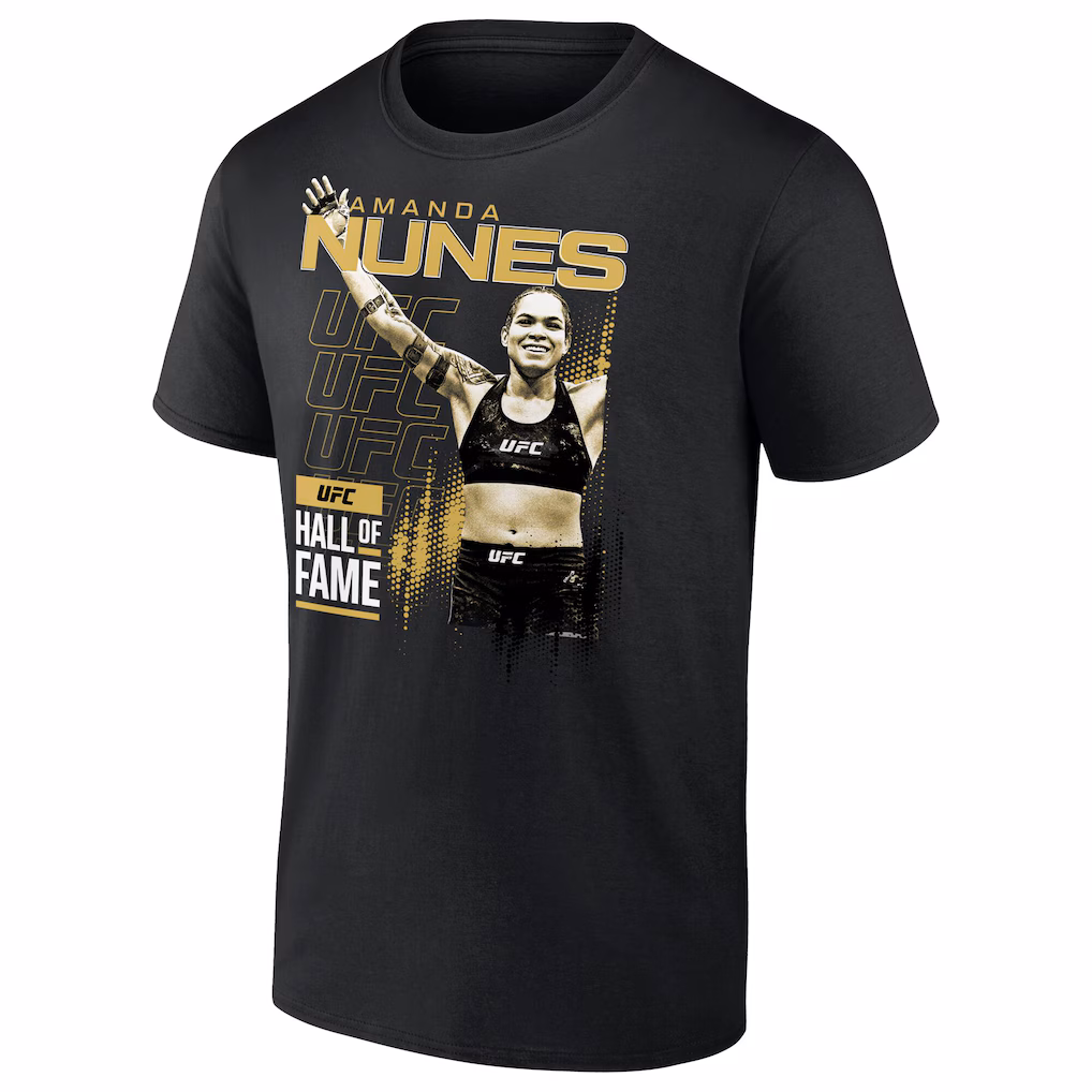 UFC Amanda Nunes Hall of Fame T-Shirt - Black - Mens