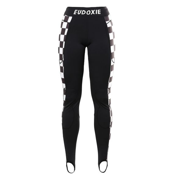 Eudoxie Beth - Black / White Motorcycle LeggingRef: EUD0055