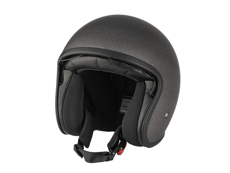 Casque jet avec visière, L