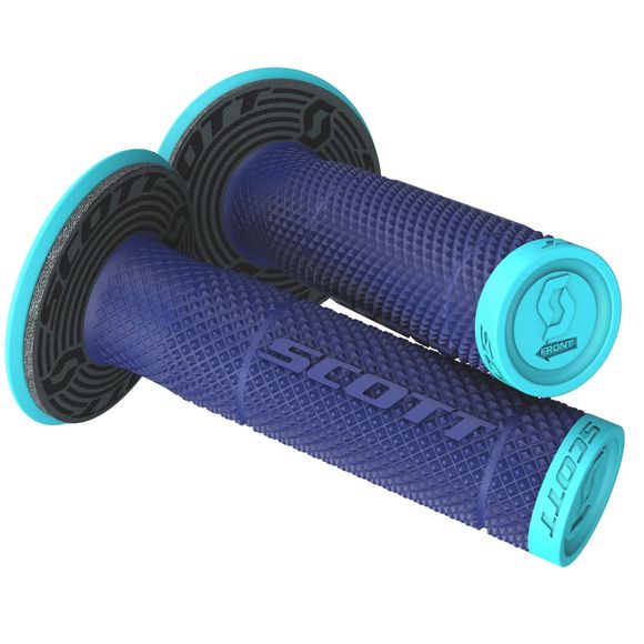 Scott SX II + DONUT Universal Handlebar Grips - Blue / BlueRef: SCO1232