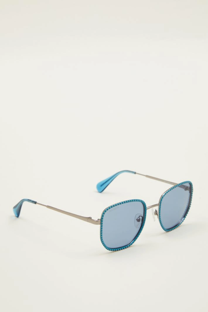 Studded sunglasses - BLUE