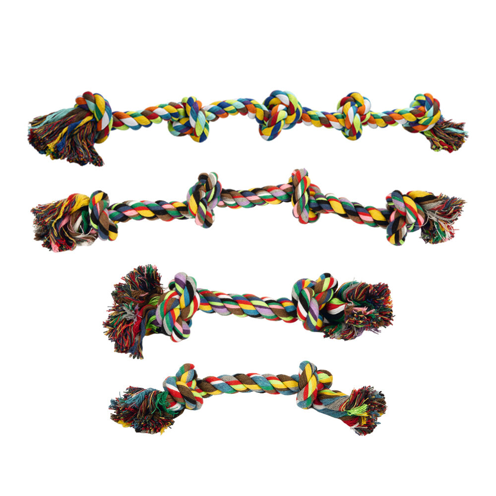 Beeztees Flossytoy Colourful - 4 knots - 360 grams