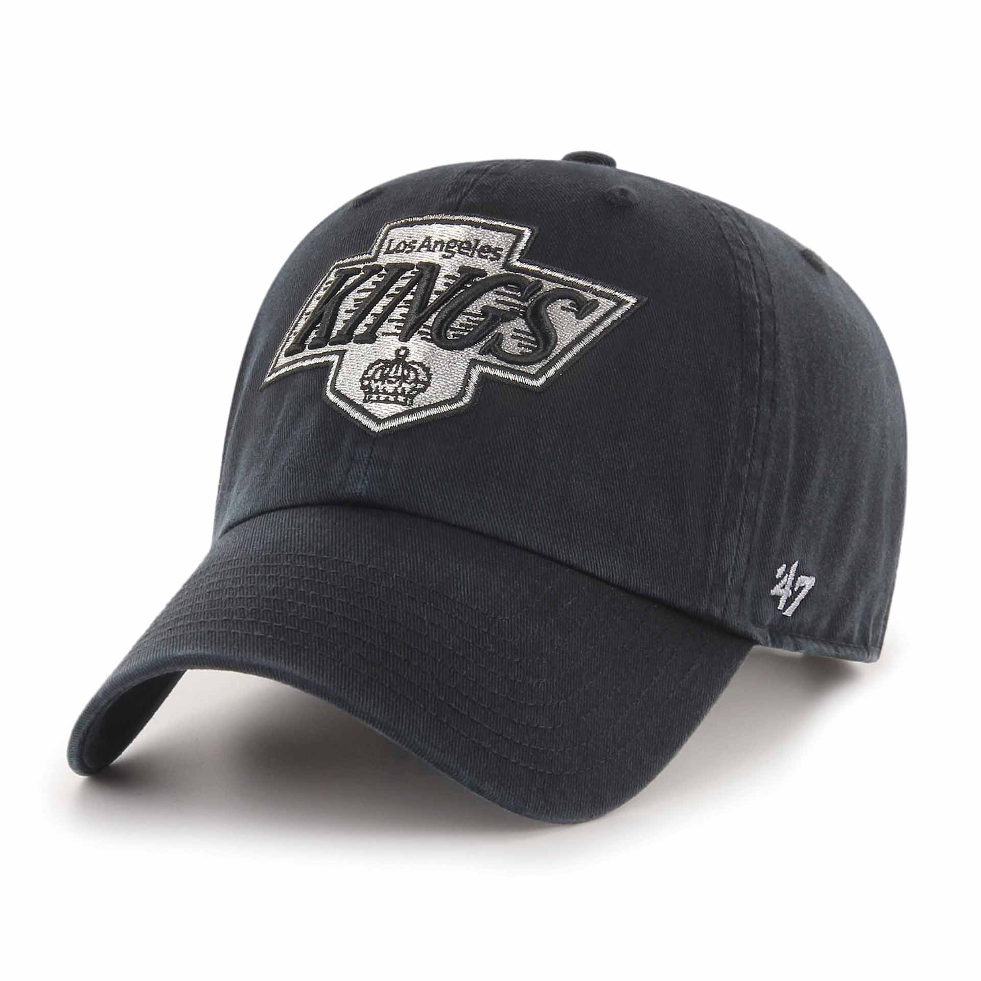 Los Angeles Kings 1988 Vintage Clean Up Adjustable NHL Cap Black