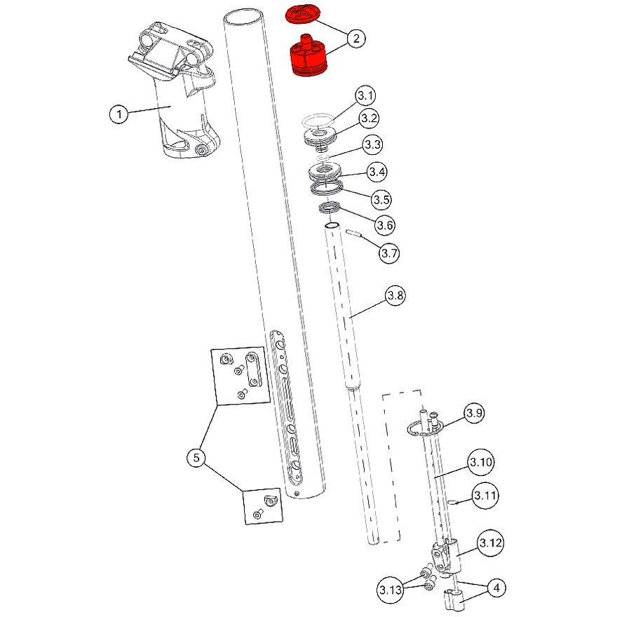 BMC Valve Head for Trailsync Seatpost - 301216