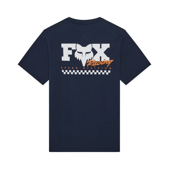 Fox CHECKER 195 ORIGINAL Short Sleeve T-shirt - BlueRef: FX6429