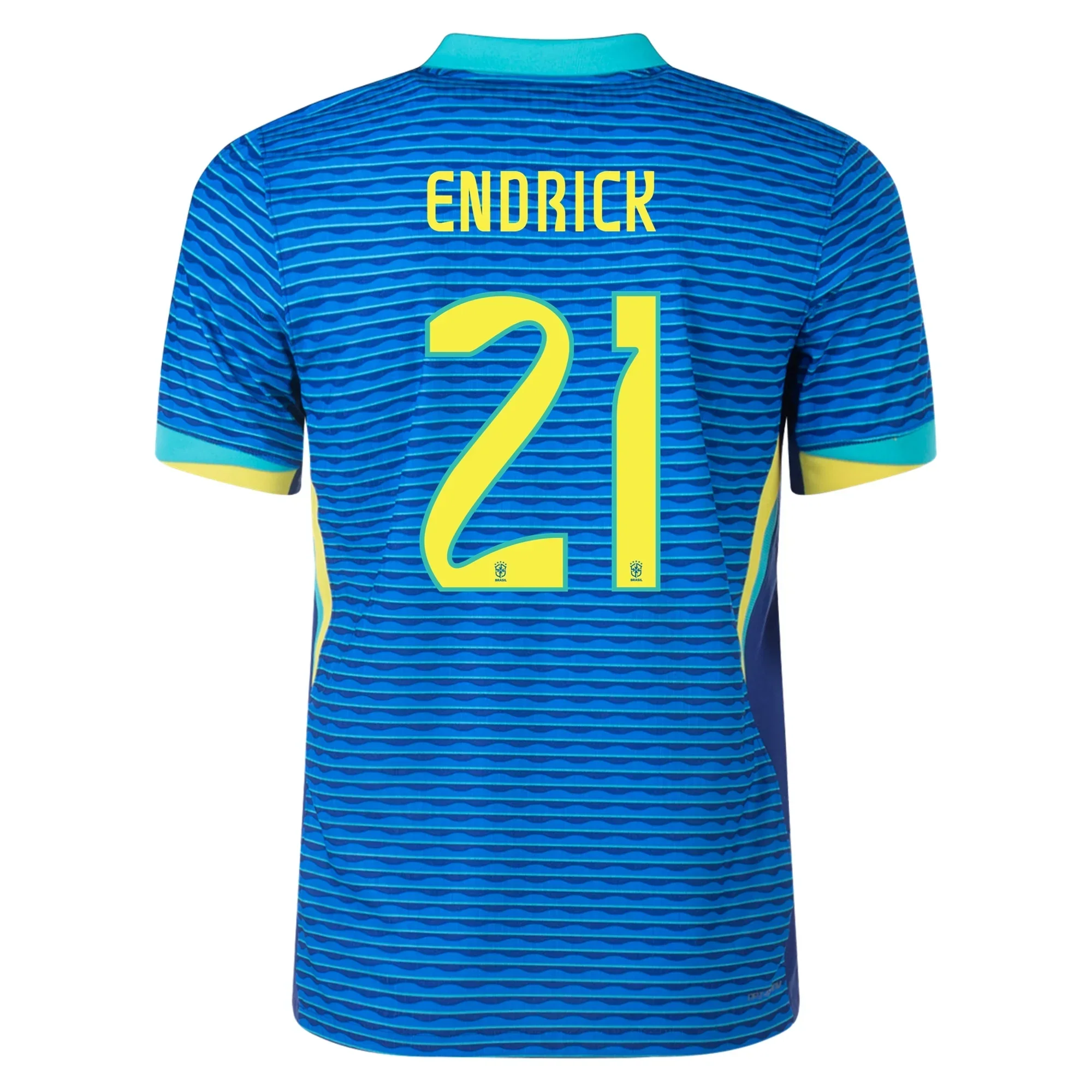 Brazil Authentic Endrick Away Jersey 24/25 Soar/Dynamic Yellow)