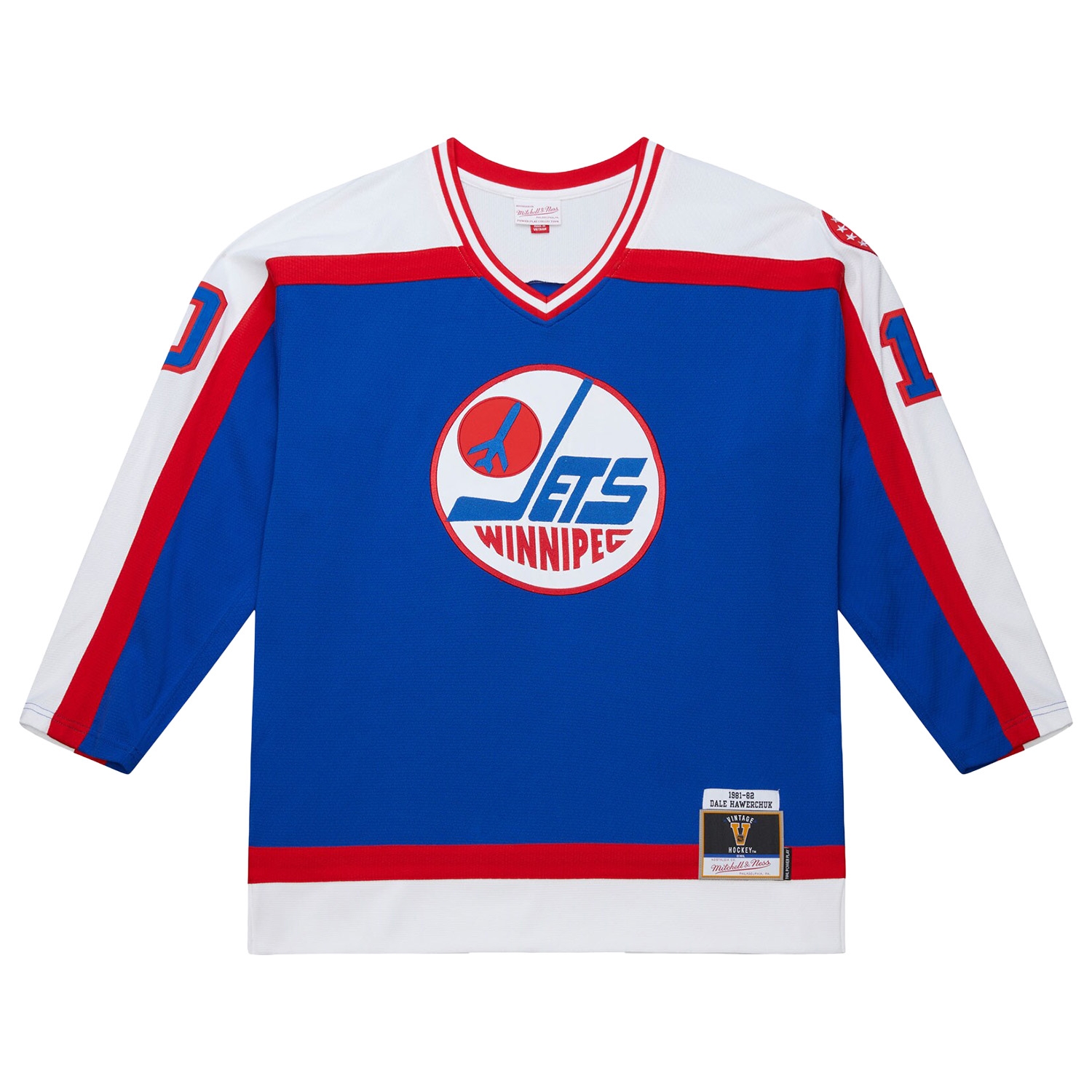 Dale Hawerchuk #10 Winnipeg Jets 1981-82 Premium Power Play NHL Jersey Blue