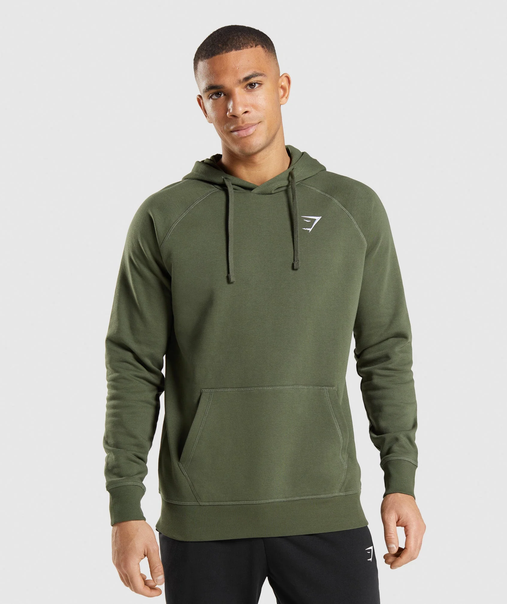 Crest Hoodie Core Olive