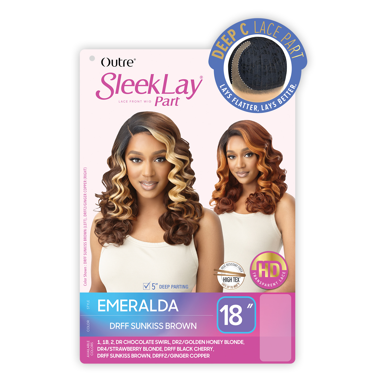 Outre HD Lace Front Wig SleekLay Deep C Lace Part Emeralda