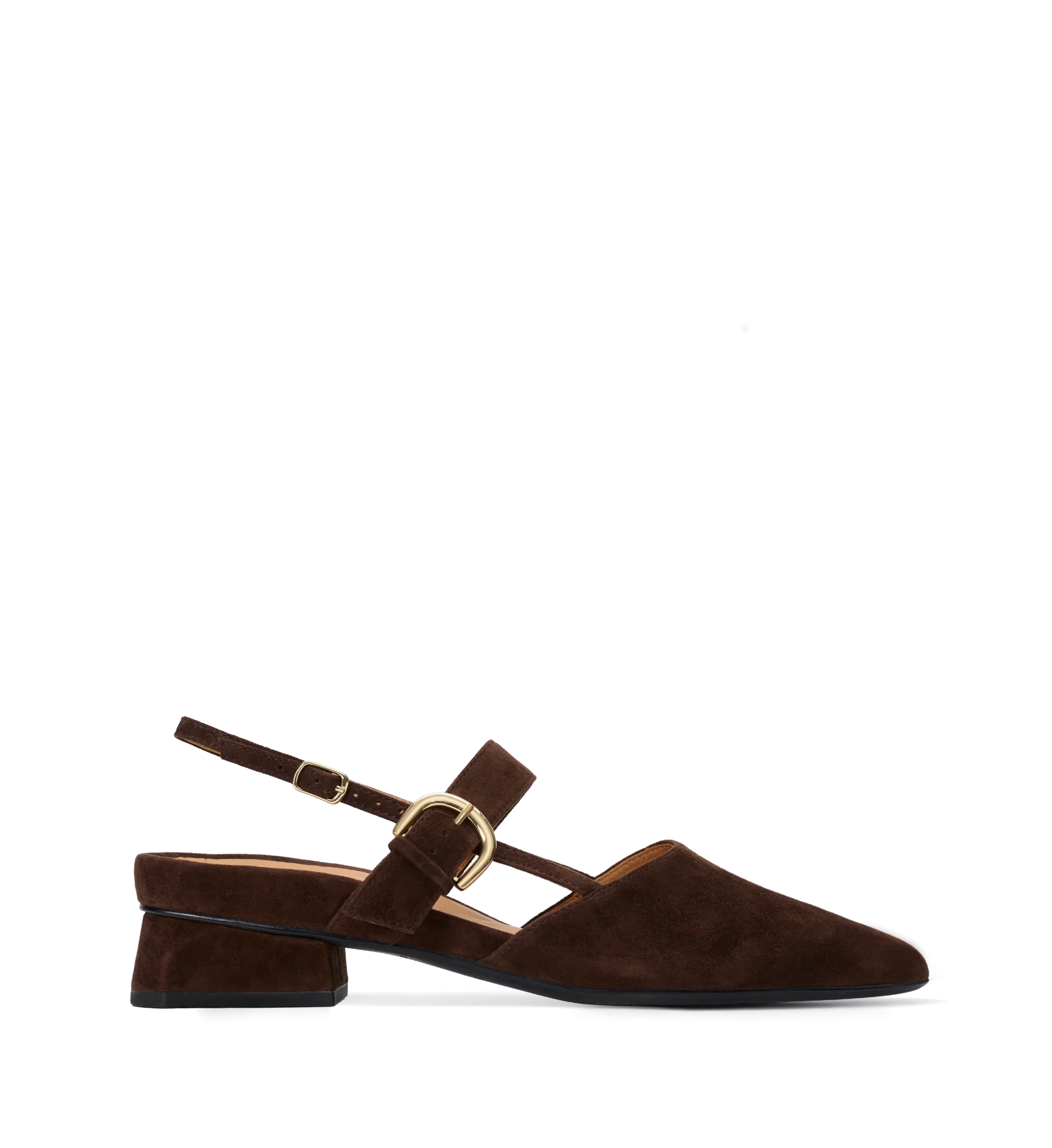 Eider Espresso Brown Suede Flats