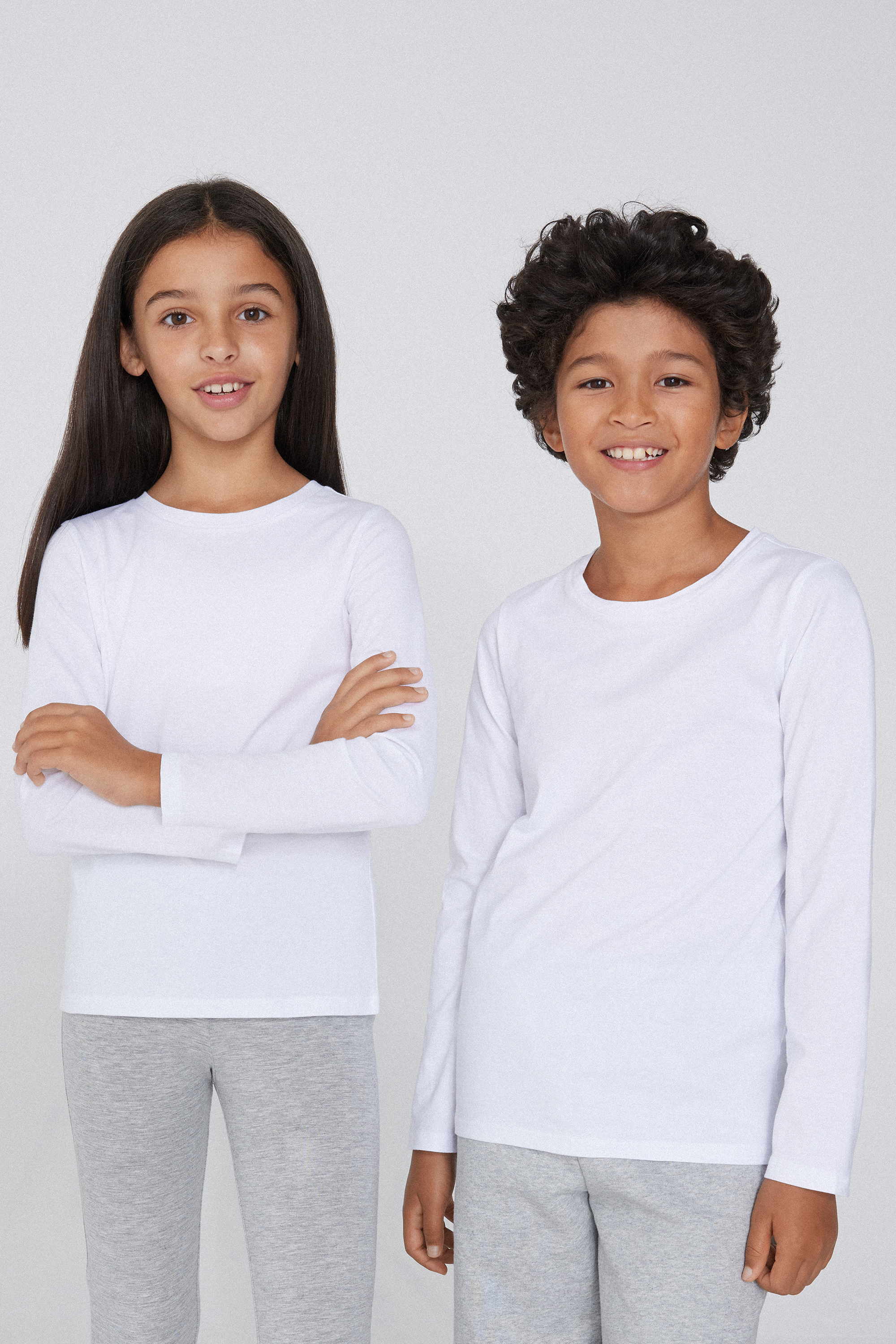 Unisex Kids’ Basic Long-Sleeved Cotton Top