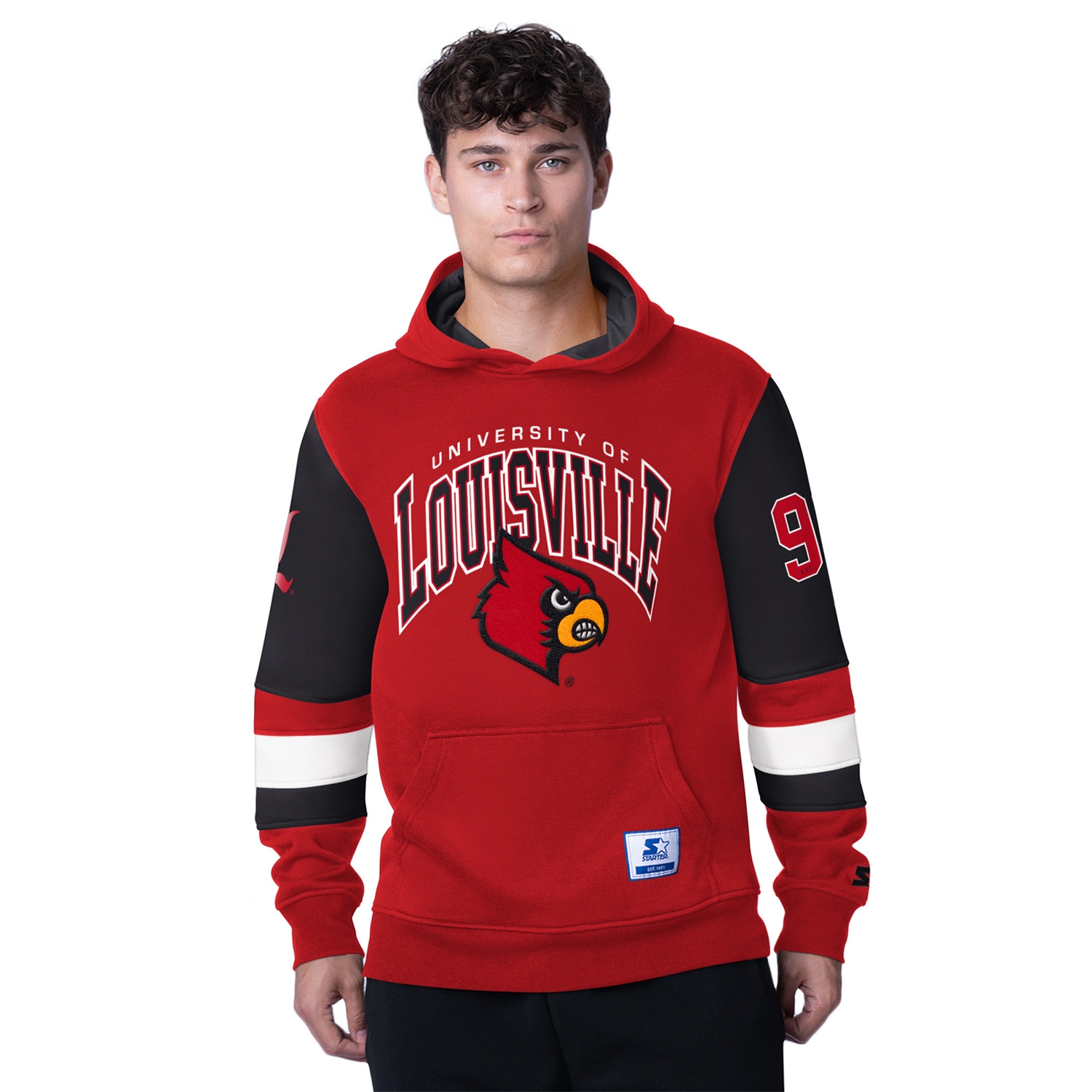 Louisville Cardinals Starter End Zone NCAA Hoodie Red
