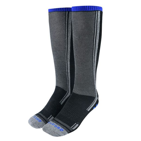Oxford COOLMAX Socks - Grey / BlackRef: OD0372