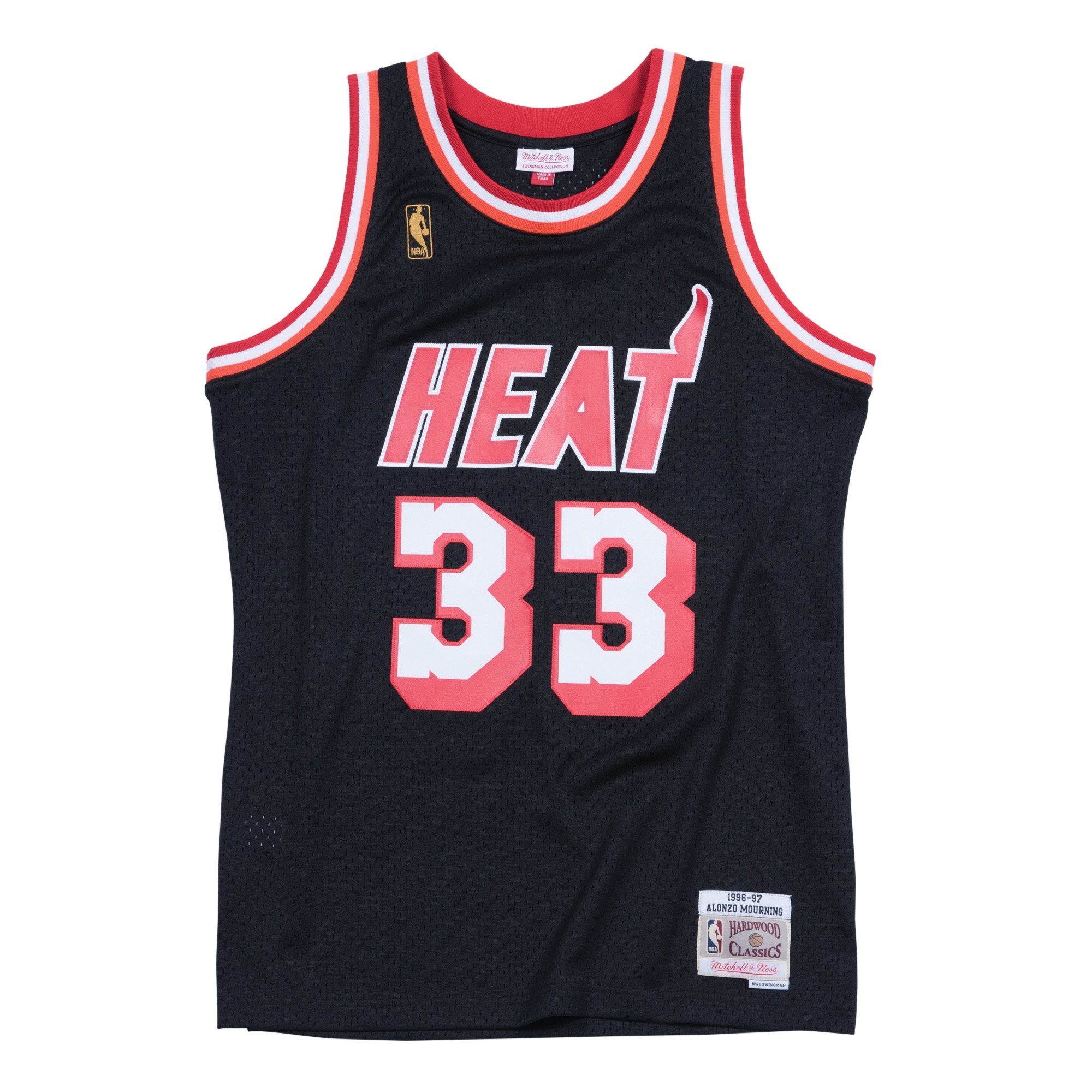 Alonzo Mourning #33 Miami Heat 1996-97 Mitchell & Ness Swingman NBA Jersey