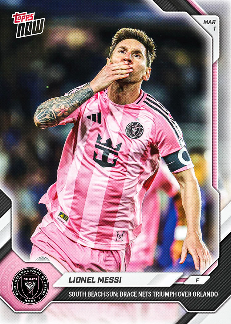 Lionel Messi - 2026 MLS Topps NOW® - Card 7 - PR: 3900