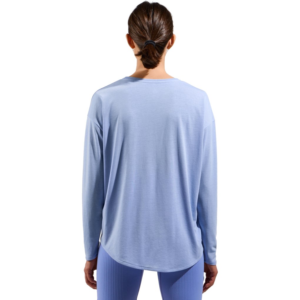 Odlo Active 365 Natural Blend Long Sleeve T-Shirt Women - blue heron melange